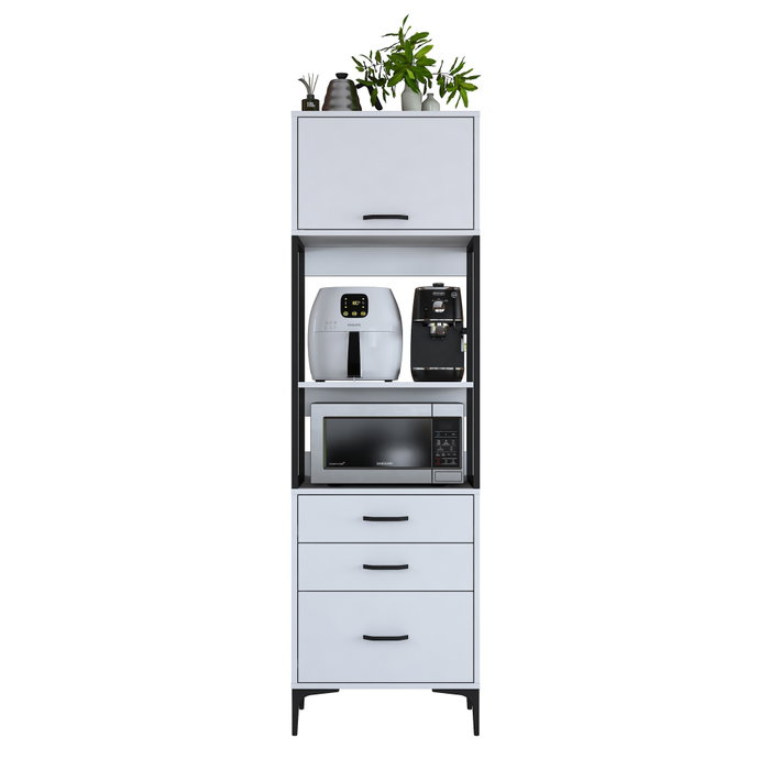Hanah Home Gabinete Multipropósito Blanco JE135 - 3101